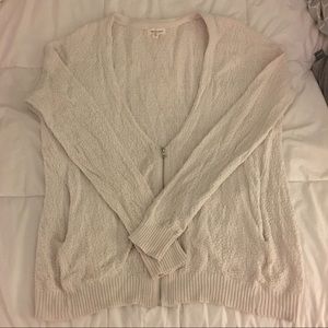 Silence + Noise zip up cardigan